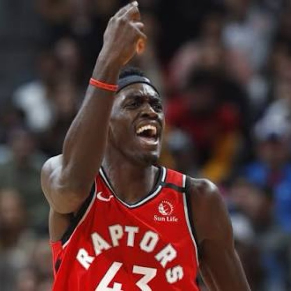 Pascal Siakam Men’s Medium Red Toronto Raptors NBA Basketball Jersey NBA CHAMPS - Picture 7 of 11